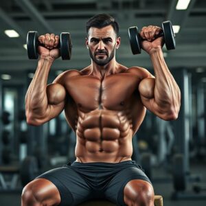 💪 بهترین حرکات جلو بازو با دمبل در خانه برای عضله‌سازی سریع