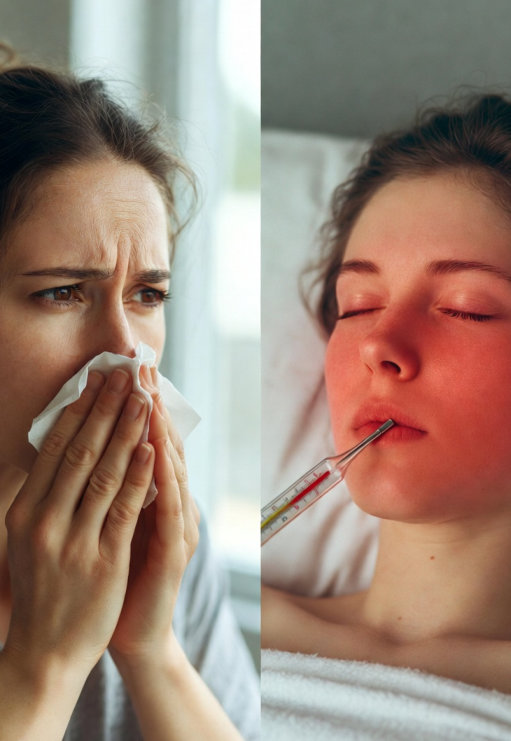 چگونه در خانه سرماخوردگی را از آنفولانزا تشخیص دهیم